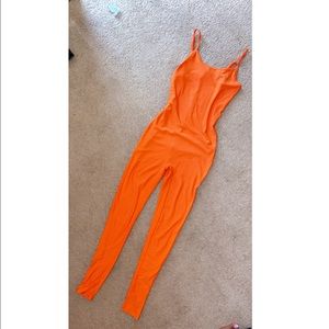 Orange crush jumpsuit